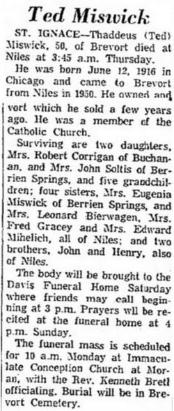 Miswicks Modern Motel - Aug 5 1966 Former Owner Passes Away (newer photo)